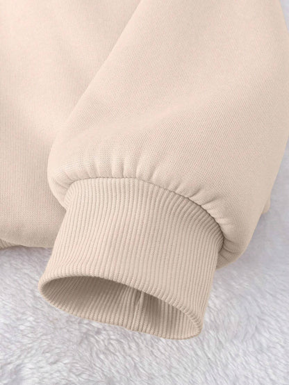 SXV Women's Casual Checkered Printed Fleece Sweatshirt