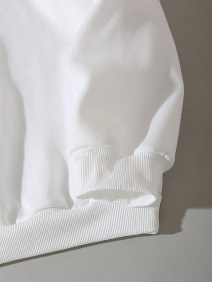 SXV 'SURF THE SUN’ Printed Cool Aesthetic Drop Shoulder Oversized Baggy Sweatshirt