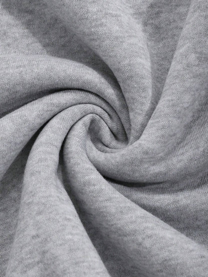 SXV Oversized Women's Asymmetrical Neck Loose Fleece Sweatshirt