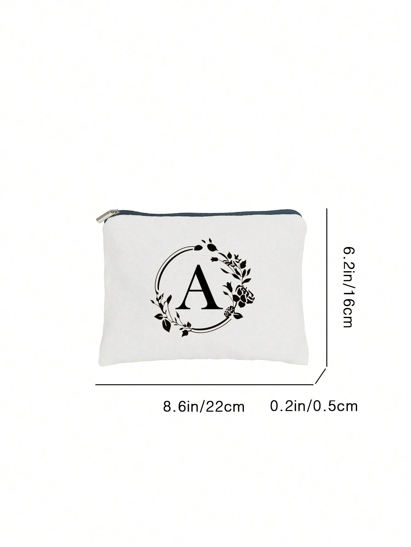 SXV Simple Storage Bag Wash Bag Canvas Makeup Bag Storage Bag Zip Around Wallet Versatile Lightweight Portable For Daily Commuter Bag For Travel Vacation