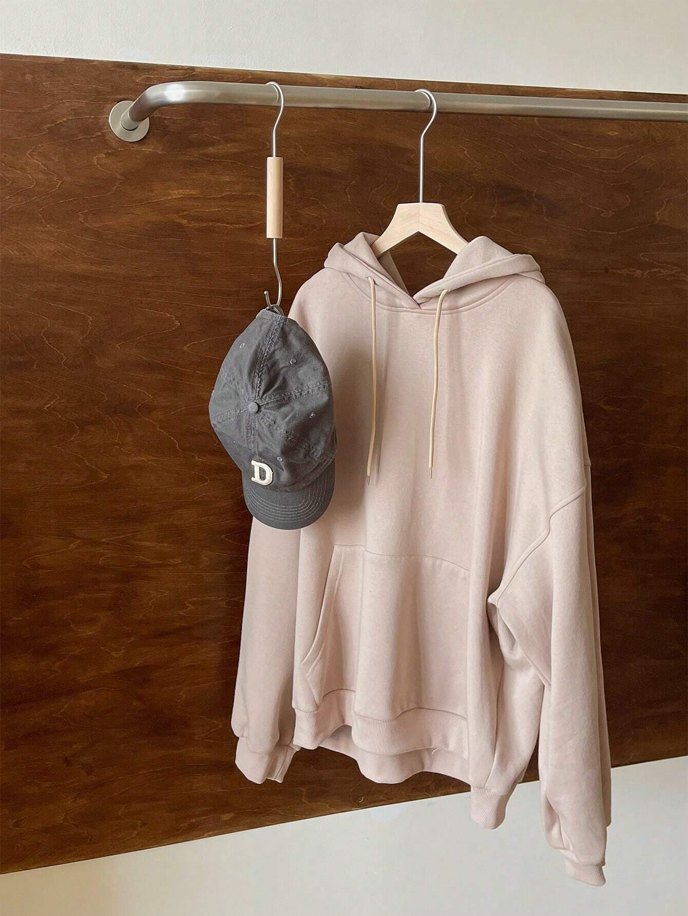 SXV Big Pocket Drop Shoulder Drawstring Hoodie,Long Sleeve Tops Old Money Style,Fall Women Clothes Sweatshirt