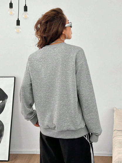 SXV Women's Y2K Streetwear Vintage Casual Graphics Loose Jumpers