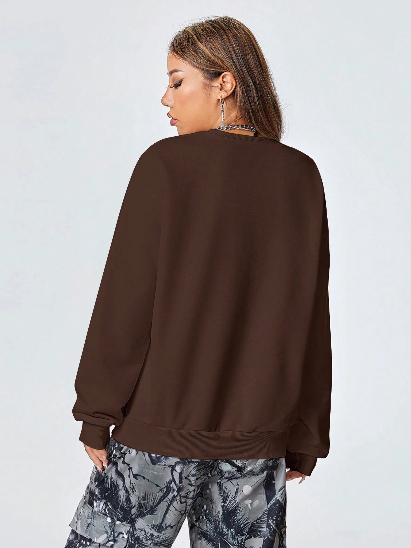 SXV Women's Y2K Streetwear Vintage Casual Graphics Loose Jumpers