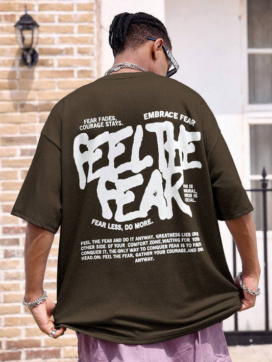 SXV English Slogan Printed T-Shirt For Men