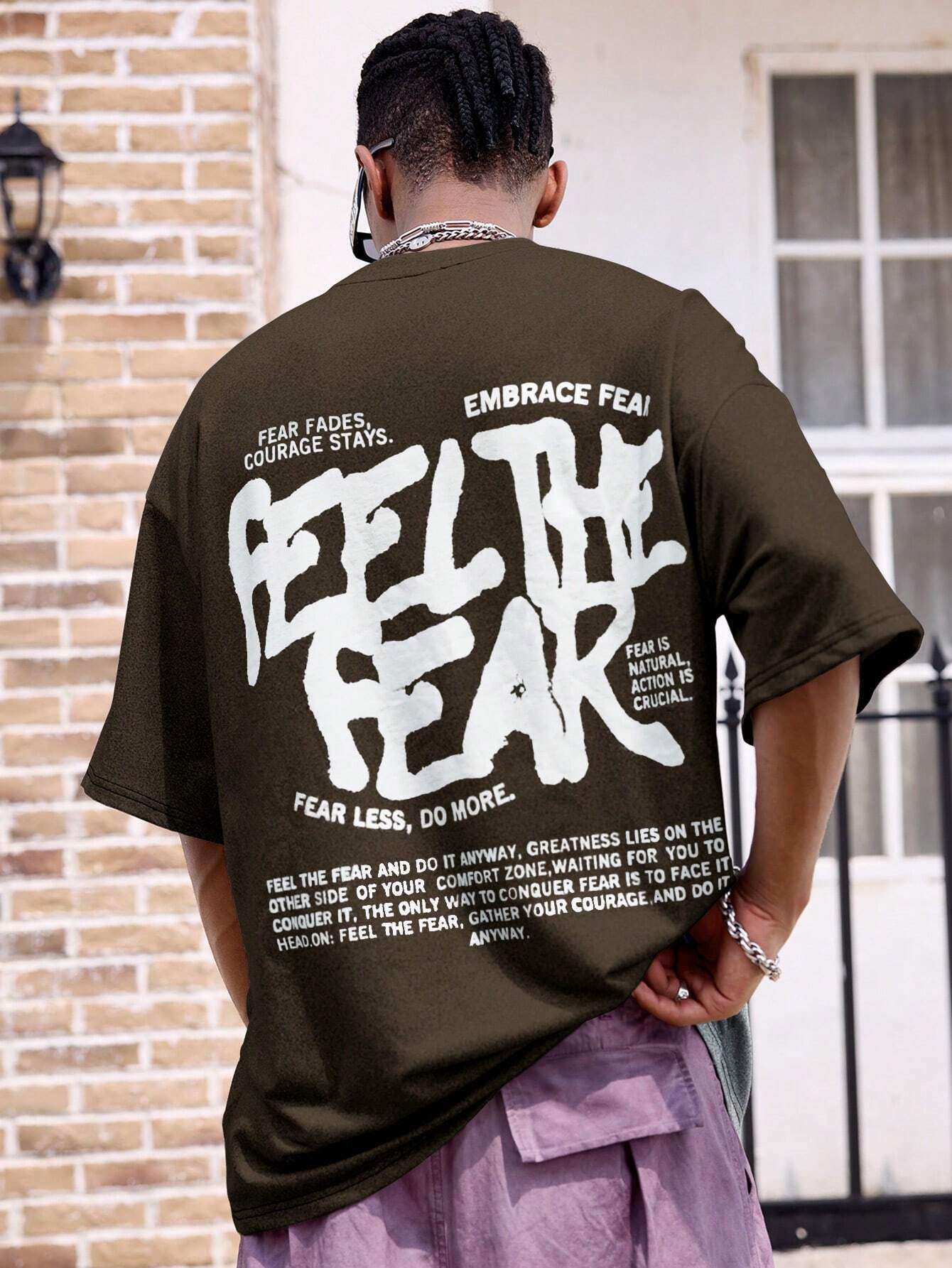 SXV English Slogan Printed T-Shirt For Men