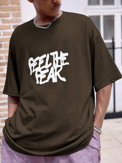 SXV English Slogan Printed T-Shirt For Men