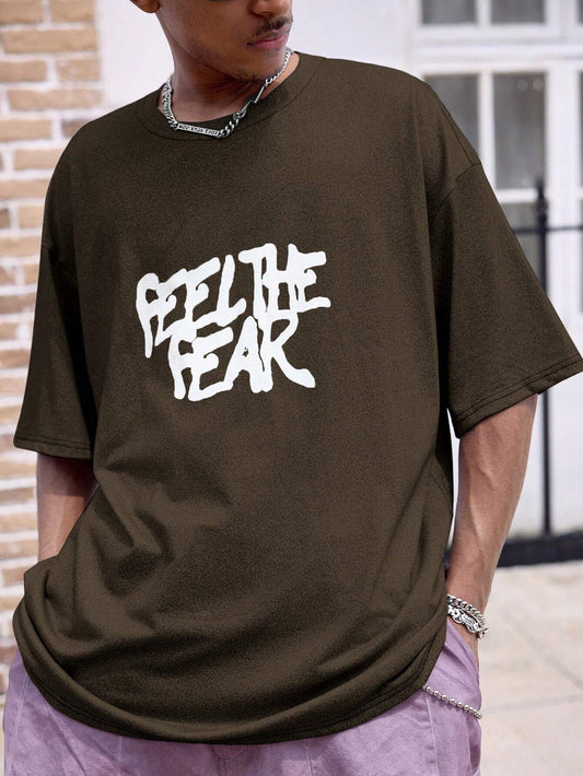 SXV English Slogan Printed T-Shirt For Men