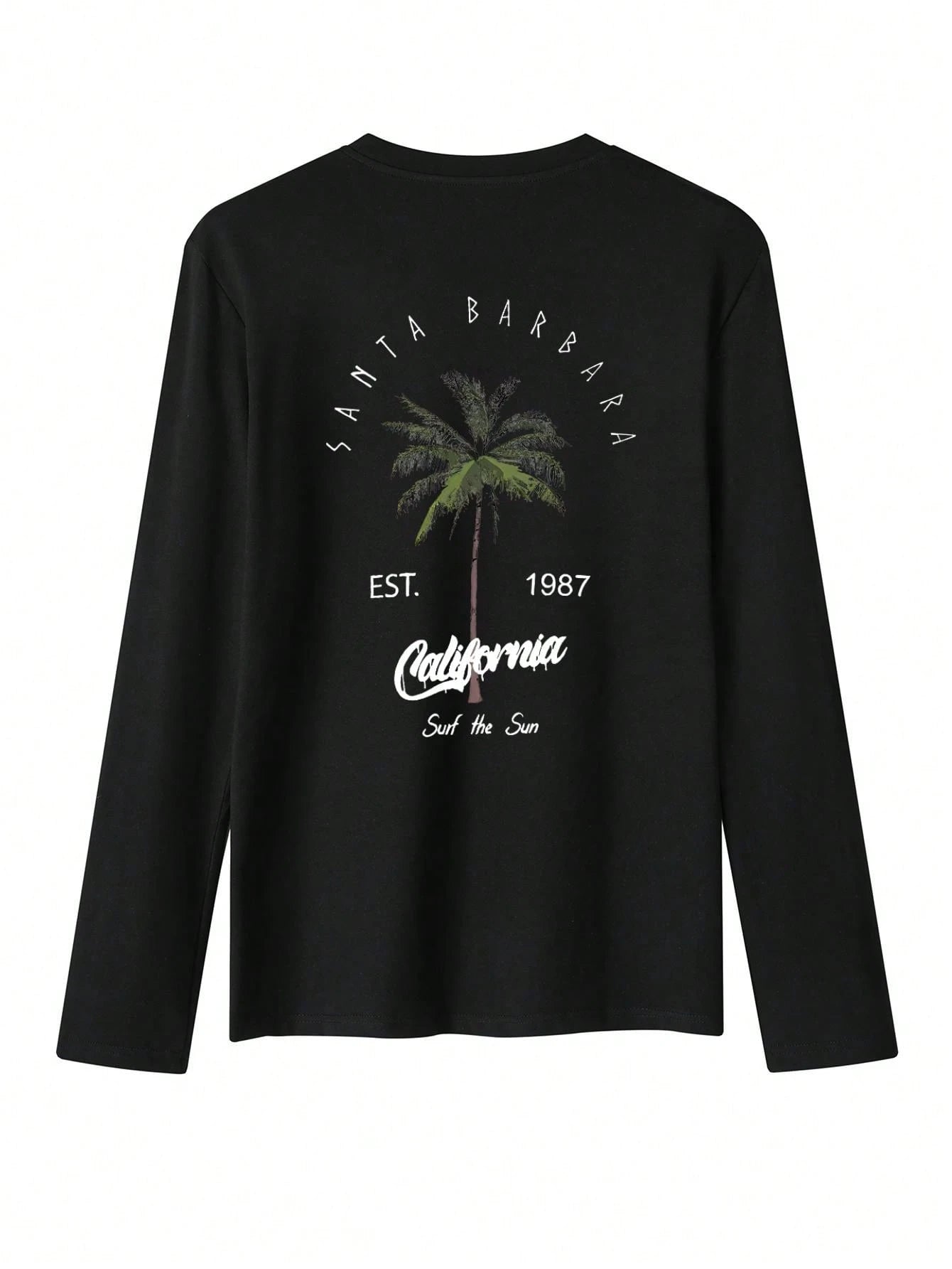 SXV 'surf the sun' Printed Cool Aesthetic Oversized Full Sleeves Baggy T-shirt