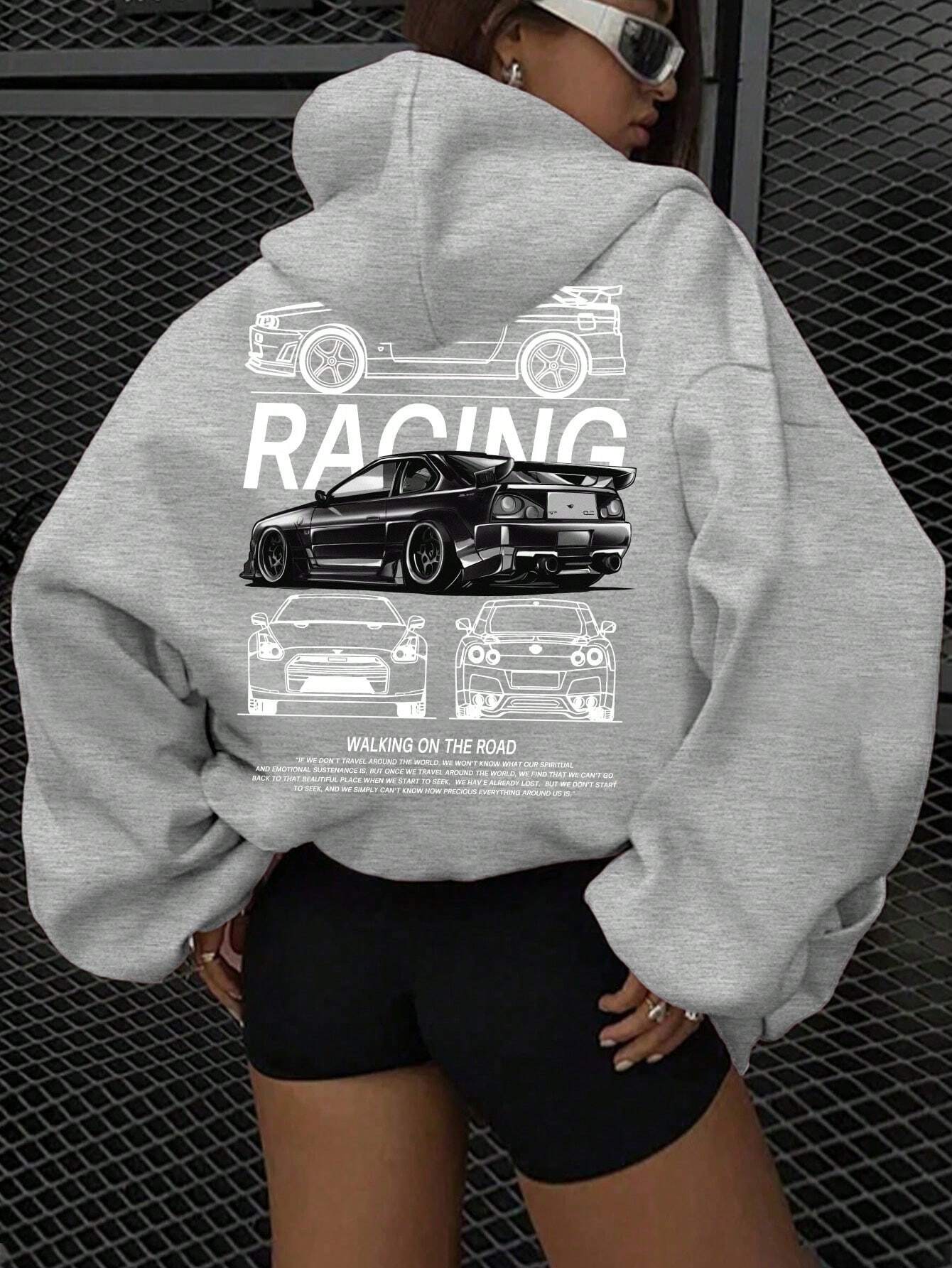 walking on the road racing