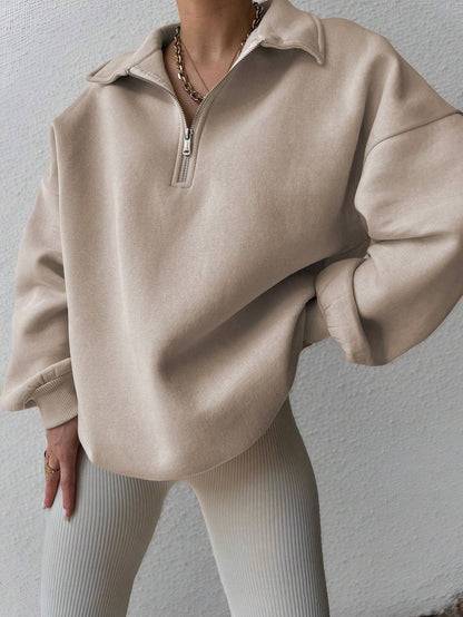 SXV half placket sweatshirt for women