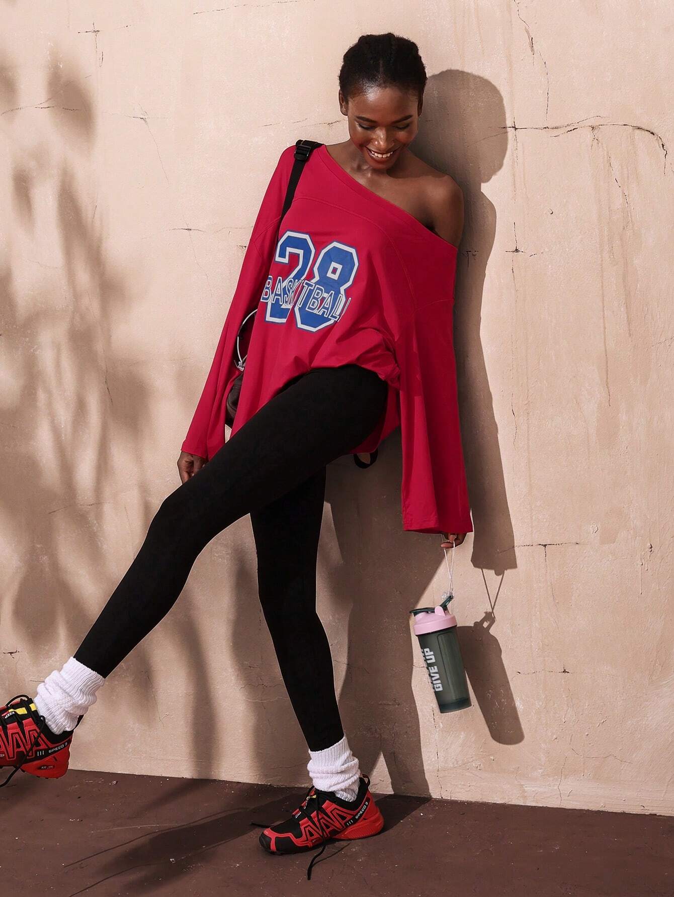 SXV Jersey Round Neck And Off-Shoulder Digital Print Women T-Shirts