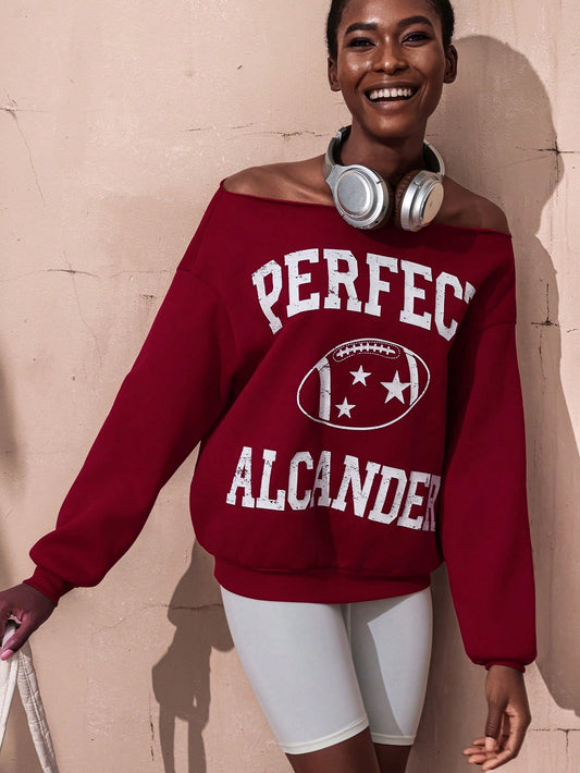 SXV perfect alcander Round Neck And Off-Shoulder Digital Print Women T-Shirts
