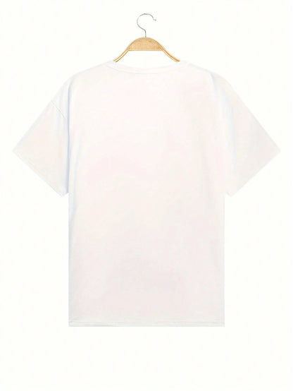 SXV Diet coke Women's Solid Color Round Neck Short Sleeve Casual Loose Graphic T-Shirt