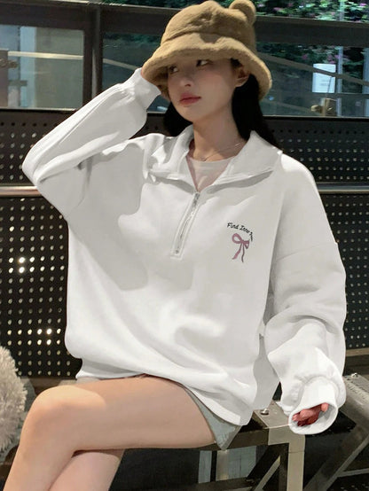 SXV find inner peace half placket sweatshirt