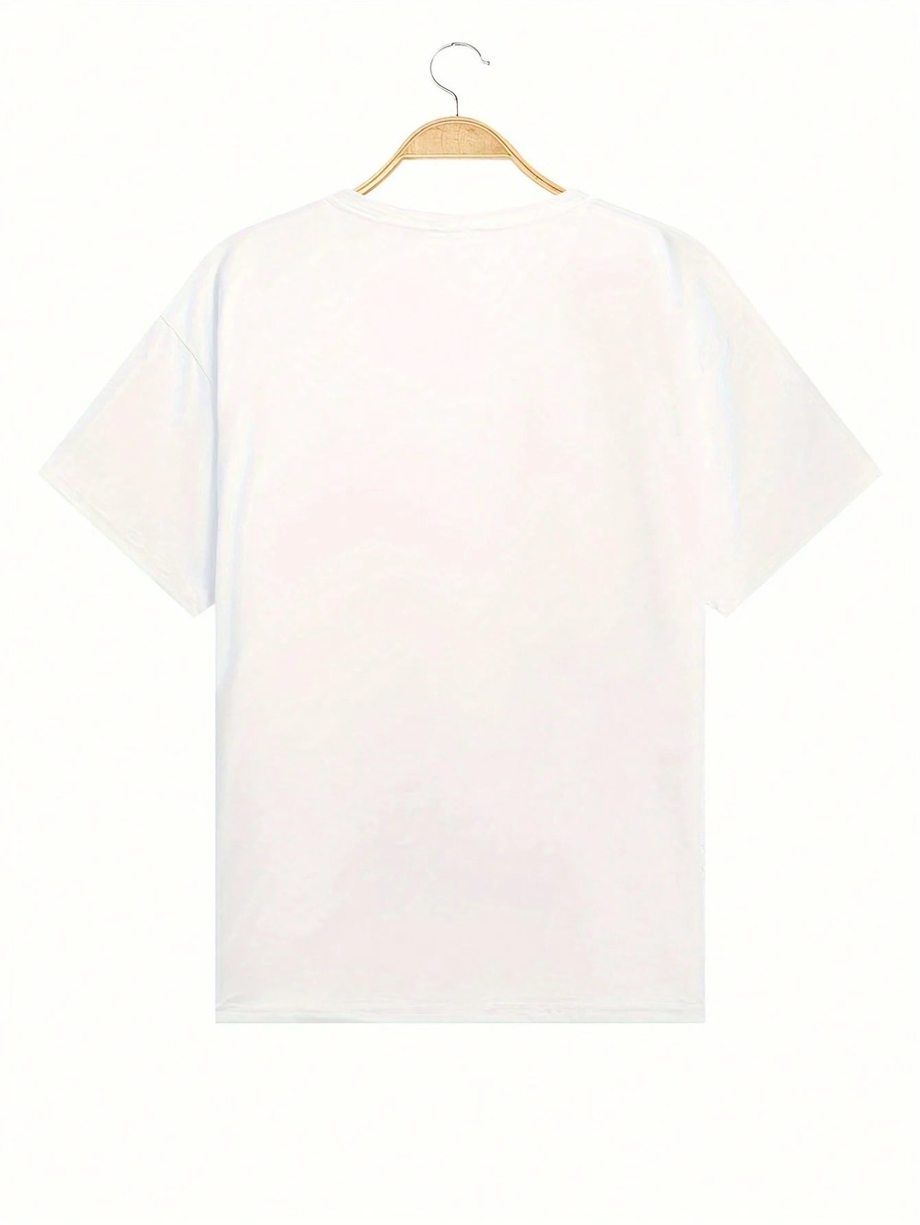 SXV Men's Letter & Bird Graphic Round Neck Short Sleeve Casual T-Shirt