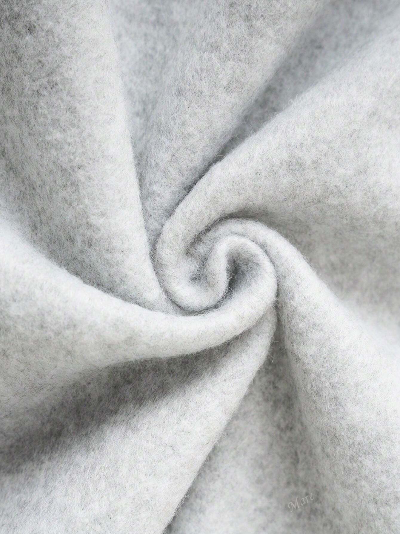 SXV Tween Girls Grey Casual Sweatpants With Butterfly Print, Y2K Straight Leg Loose Pants, Warm And Cozy For Autumn