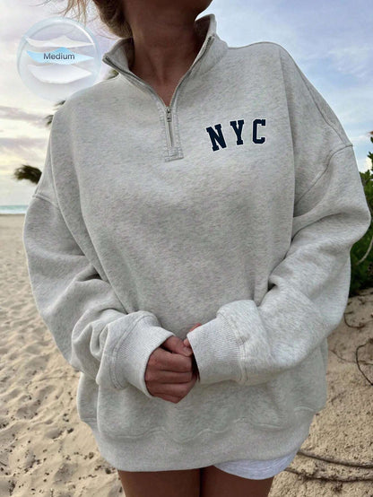 SXV NYC half placket sweatshirt