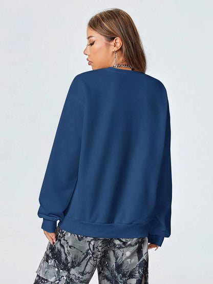 SXV Women's Y2K Streetwear Vintage Casual Graphics Loose Jumpers