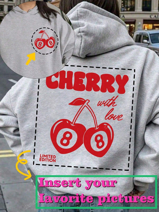 SXV CUSTOM NUMBER PRINTED CHERRY HOODIE