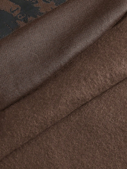 SXV Heavenly Men's Letter Print Round Neck Long Sleeve Casual Pullover Hoodie Sweatshirt