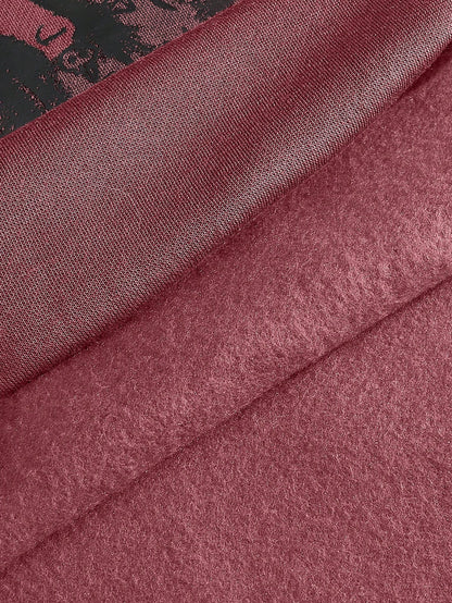 SXV Heavenly Men's Letter Print Round Neck Long Sleeve Casual Pullover Hoodie Sweatshirt