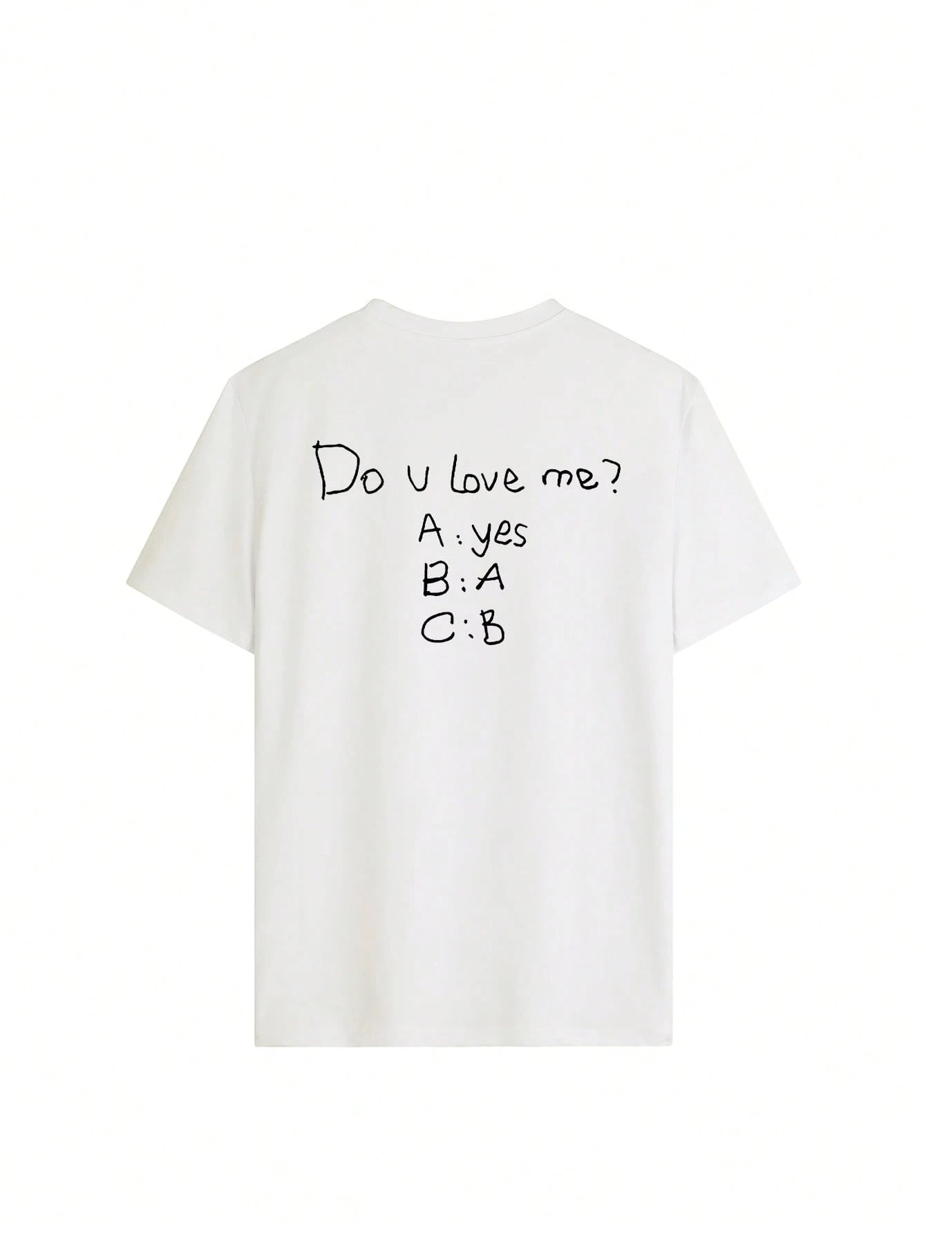 SXV DO YOU LOVE MELadies' Spring And Summer New Letter Daily Casual Round Neck Short Sleeved T-Shirt