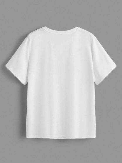 SXV  'you + i’ Printed Cool Aesthetic Oversized Baggy T-shirt