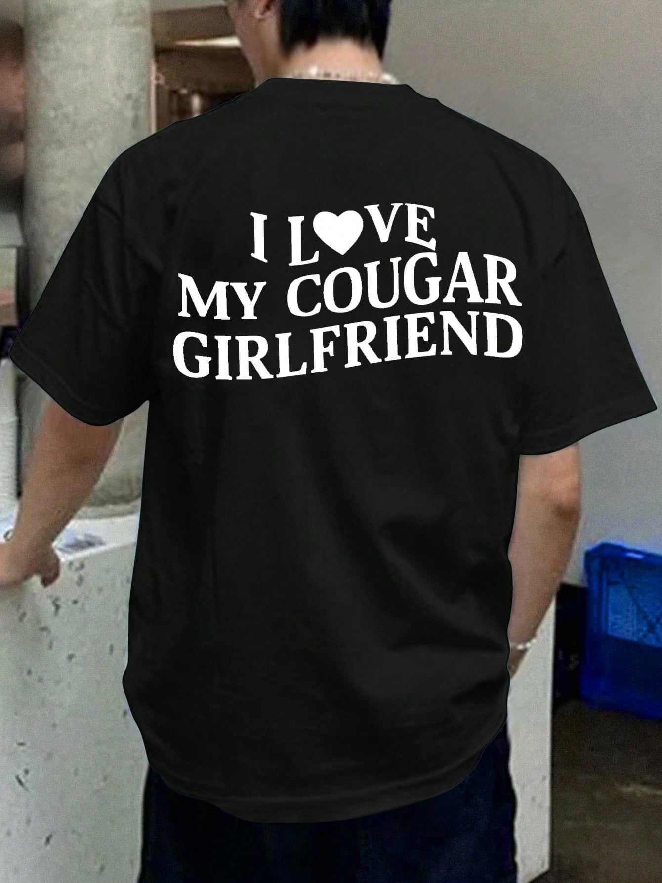 SXV Boyfriend Gift I Love My Cougar Girlfriend Funny Graphic Print Men's T-Shirt