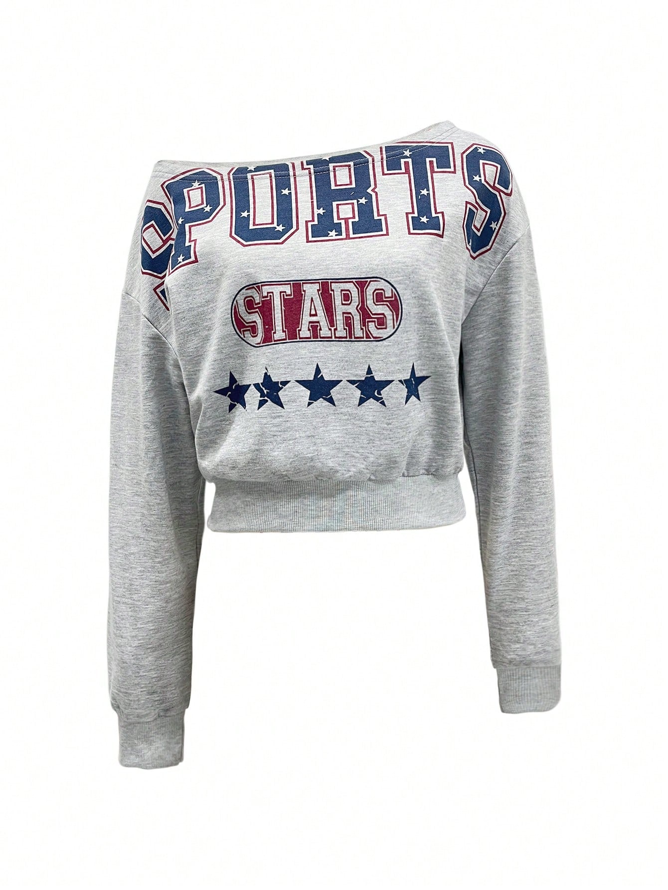 SXV Women Oblique Shoulder Sweatshirt