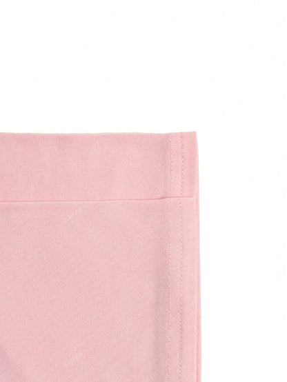 SXV She was an american Women's Fashionable Y2K Streetwear Pink Letter Print Open Shoulder Cropped T-Shirt