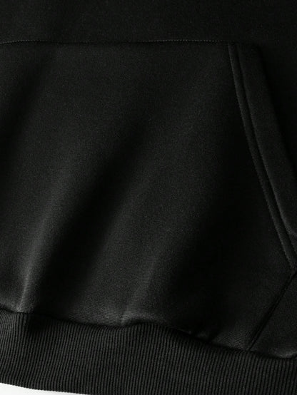 SXV Men's Solid Color Long Sleeve Pocket Drawstring Casual Hoodie, Back To School , Fall