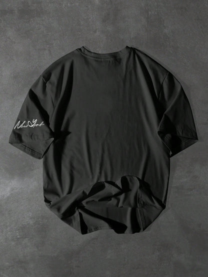 SXV 'new york 96’ Printed Cool Aesthetic Oversized Baggy T-shirt