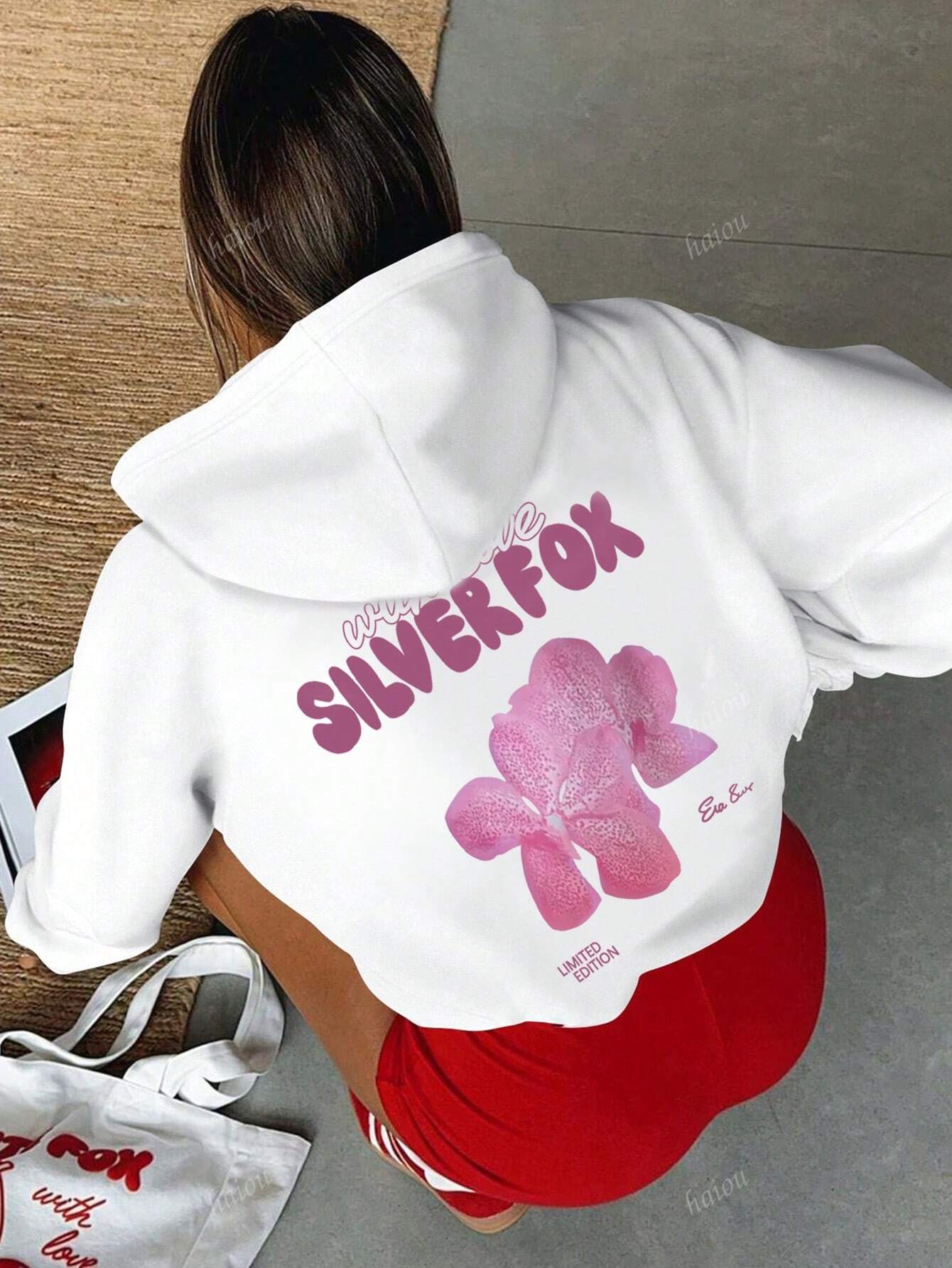 SXV  'SILVERFOX’ Printed Cool Aesthetic Sweatshirt Hoodie