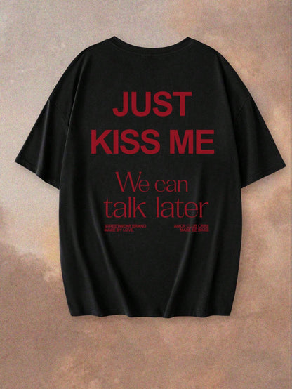 SXV Women'sNew Arrival Casual Simple Letter Print Round Neck Short Sleeve T-Shirt