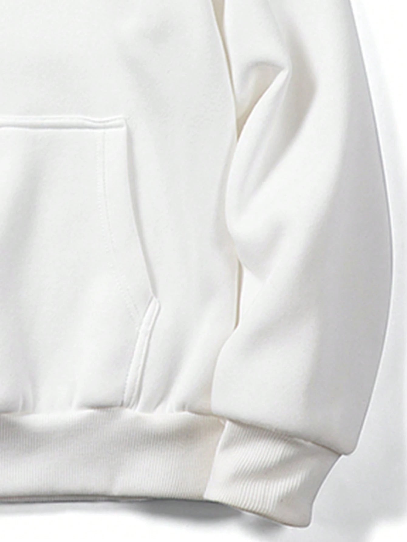 SXV Men's Solid Color Drop Shoulder Long Sleeve Drawstring Pocket Casual Hoodie, Autumn