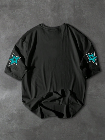 SXV 'chicago 88’ Printed Cool Aesthetic Oversized Baggy T-shirt