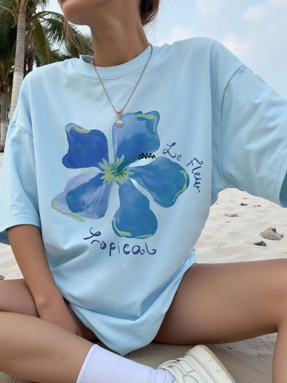 SXV Women Floral Print Oversized