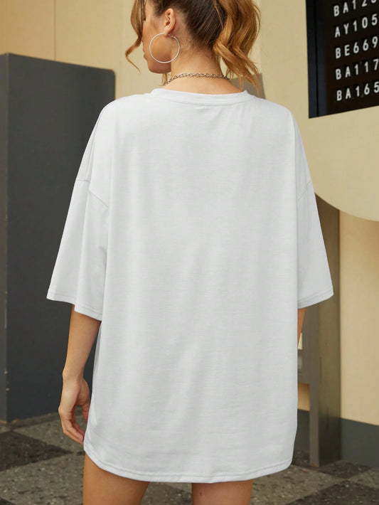 SXV Bride Text Design Casual Loose Fit Round Neck Short Sleeve T-Shirt, Bridal Party Gift, Wedding Season