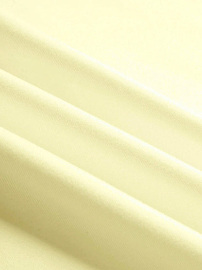 SXV Women's Fruit & Coconut Pattern Loose Shoulder T-Shirt, Cream Color Asymmetrical Neck Top For Beach & Vacation