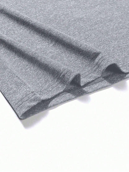 SXV ICON Men's Regular Fit Short Sleeve Letter Print Graphic Tee Shirt