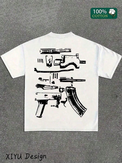 SXV A High-Quality Men's Street T-Shirt, Which We Trust In Draco, Is Printed On Both Sides