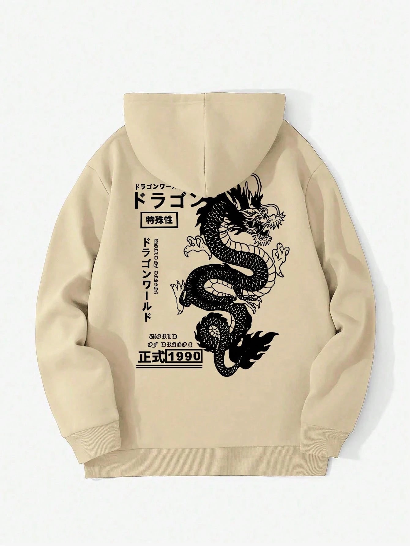 SXV  'anime dragon’ Printed Cool Aesthetic Sweatshirt Hoodie