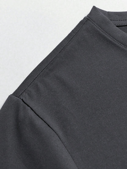 SXV my wife will kill you Men's Letter & Wing Print Round Neck Short Sleeve Casual Loose T-Shirt