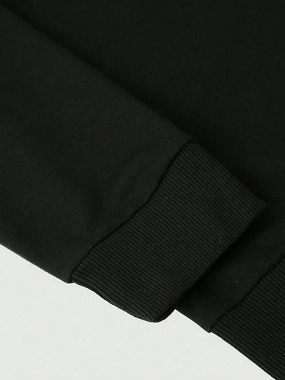 SXV Men's Casual Versatile Printed Crew Neck Sweatshirt  Paris Vibe