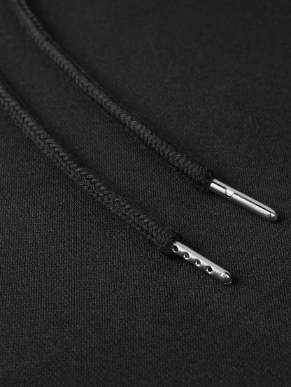 SXV Jesus Men's Casual Loose Letter Print Hoodie With Pocket, Autumn