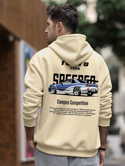 SXV 'tokyo’ Printed Cool Aesthetic Sweatshirt Hoodie