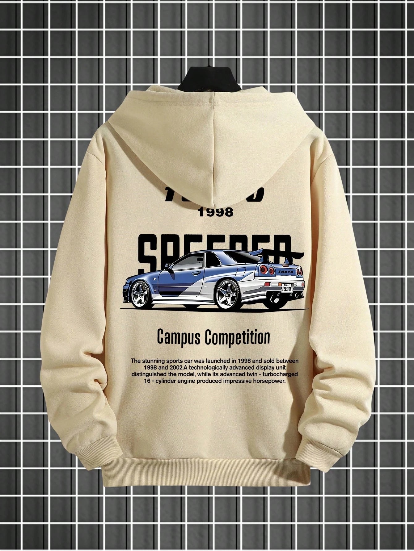 SXV 'tokyo’ Printed Cool Aesthetic Sweatshirt Hoodie