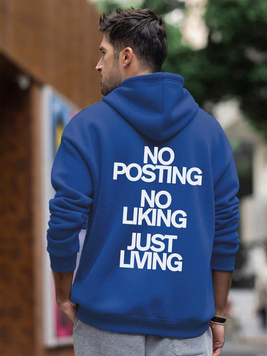 SXV Personalized Graphic Print Pocket Hoodie, Autumn