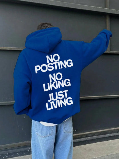 SXV Personalized Graphic Print Pocket Hoodie, Autumn