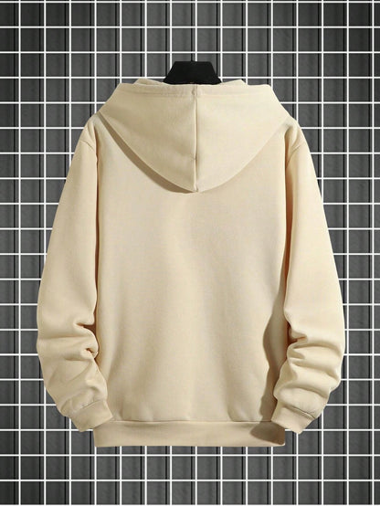 SXV Men's Casual Vintage Car & Slogan Graphic Hoodie Sweatshirt